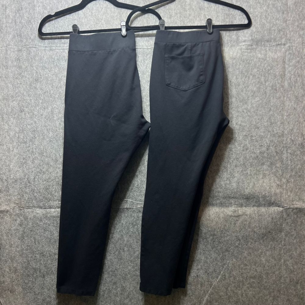 Daily Ritual XL Leggings Black Ponte Knit Pull-On Ankle Pants Stretch Bundle Lot